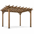 Holz Pergola Fichtenholz imprägniert 300x300x250 cm Braun