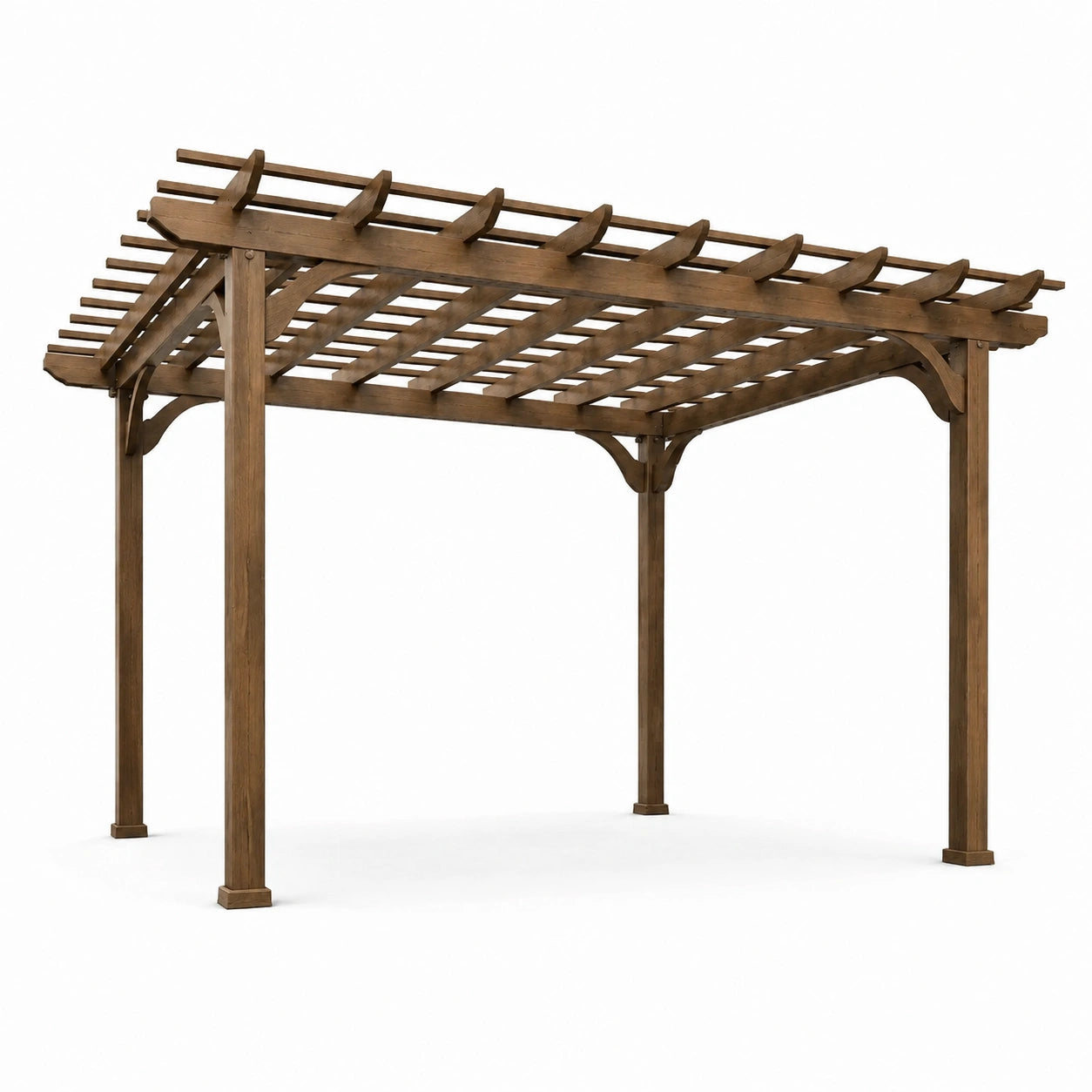 Holz Pergola Kiefer 300x400x250 cm Braun