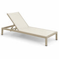 Gartenliege Aluminium Beige Textilene 200x65x35 cm