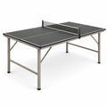 Stół do tenisa stołowego czarny 274x152,5x76 cm stalowy